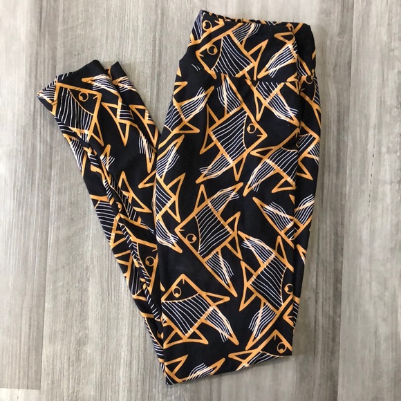 Lularoe one size fish leggings - Picture 1 of 2